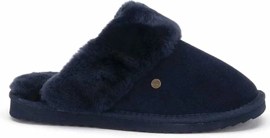 Warmbat Flurry Suede Dames Pantoffels - Dark Navy - Maat 41 4 Warmbat Flurry Suede Dames Pantoffels - Dark Navy - Maat 41 - Afbeelding 2