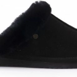 Warmbat Lismore Suede Dames Pantoffels - Black - Maat 37