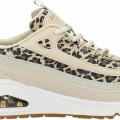 Skechers Uno Wild Streets Dames Sneakers - White/Leopard - Maat 39 -Dames-schoenen Verkoop 550x292 3