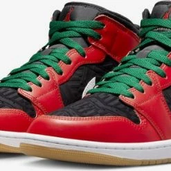 NIKE AIR JORDAN 1 MID SE "CHRISTMAS" - Maat: 35