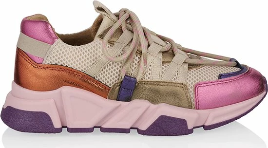 Dames Sneakers Dwrs Los Angeles Purple Beige - Maat 41 6 Dames Sneakers Dwrs Los Angeles Purple Beige - Maat 41 - Afbeelding 4