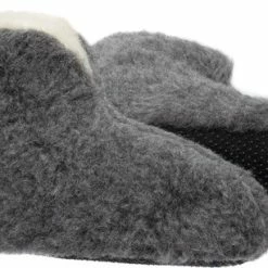 LuLu Wonen LuLu- Grijze Wollen Sloffen / Pantoffels Met Antislip Zool - Maat 42 - Enkelhoog - Dames En Heren -Dames-schoenen Verkoop 550x306 3