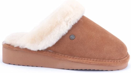 Warmbat Alice Dames Sloffen - Cognac - Maat 39 8 Warmbat Alice Dames Sloffen - Cognac - Maat 39 - Afbeelding 6