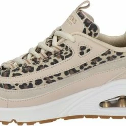 Skechers Uno Wild Streets Dames Sneakers - White/Leopard - Maat 39 -Dames-schoenen Verkoop 550x310 4