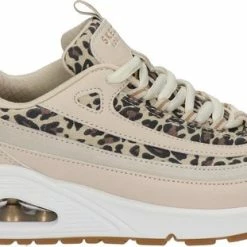 Skechers Uno Wild Streets Dames Sneakers - White/Leopard - Maat 39 -Dames-schoenen Verkoop 550x311 7