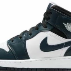 Nike Air Jordan 1 Mid Dark Teal (GS) -Dames-schoenen Verkoop 550x312 13