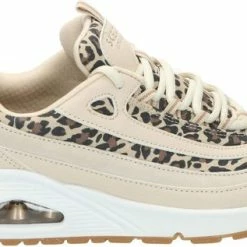Skechers Uno Wild Streets Dames Sneakers - White/Leopard - Maat 39 -Dames-schoenen Verkoop 550x317 1