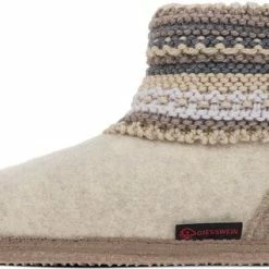 Giesswein Sloffen - Maat 37 - Vrouwen - Beige,grijs -Dames-schoenen Verkoop 550x318 5