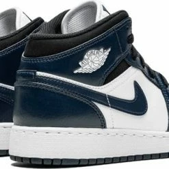 Nike Air Jordan 1 Mid Dark Teal (GS) -Dames-schoenen Verkoop 550x320 8