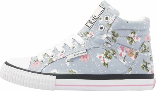 British Knights DEE Dames Sneakers Hoog - Babyblauwe Bloemen - Maat 38 4 British Knights DEE Dames Sneakers Hoog - Babyblauwe Bloemen - Maat 38 - Afbeelding 2
