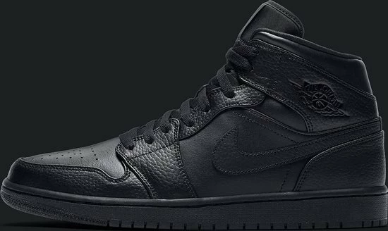 Nike Air Jordan 1 Mid Black, Size US 8,5 EUR 42 5 Nike Air Jordan 1 Mid Black, Size US 8,5 EUR 42 - Afbeelding 3