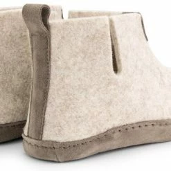 Travelin' Stay-Home Dames Hoge Sloffen - Wollen Pantoffels - Suede Zool - Zand Beige - Maat 38 -Dames-schoenen Verkoop 550x334 5