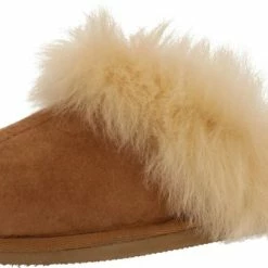 Shepherd Evelina Dames Sloffen - Chestnut - Maat 39