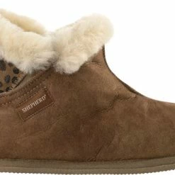 Shepherd Bella Dames Sloffen - Antique Cognac/Leo - Maat 37