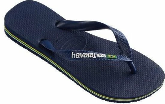 Havaianas Brasil Logo Unisex Slippers - Navy Blue - Maat 35/36 18 Havaianas Brasil Logo Unisex Slippers - Navy Blue - Maat 35/36 - Afbeelding 16