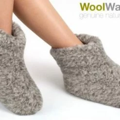 WoolWarmers Dolly Unisex Wollen Sloffen - Grijs - Maat 40 -Dames-schoenen Verkoop 550x349 3