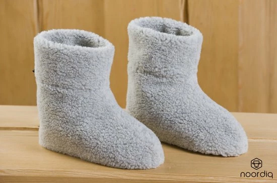 Nordiq Noordiq Wollen Sloffen - Dames/Heren - Merinowol - Maat 37/38 - Lichtgrijs 3 Nordiq Noordiq Wollen Sloffen - Dames/Heren - Merinowol - Maat 37/38 - Lichtgrijs