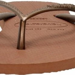 Havaianas Slim Dames Slippers - Rust/Metallic Copper - Maat 41/42 -Dames-schoenen Verkoop 550x366 1