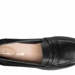 Clarks Hamble Dames Loafers - Black Leather - Maat 39 -Dames-schoenen Verkoop 550x366 21