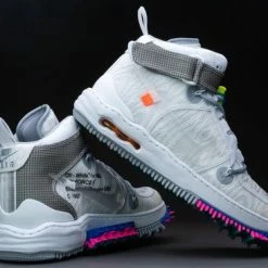 Nike Air Force 1 Mid Off-White White DO6290-100 Maat 38.5 Wit -Dames-schoenen Verkoop 550x366 25