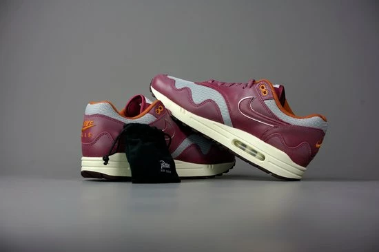Nike Air Max 1 Patta Waves Rush Maroon (With Bracelet) DO9549-001 Maat 44.5 Metallic Silver;Rush Maroon 5 Nike Air Max 1 Patta Waves Rush Maroon (With Bracelet) DO9549-001 Maat 44.5 Metallic Silver;Rush Maroon - Afbeelding 3