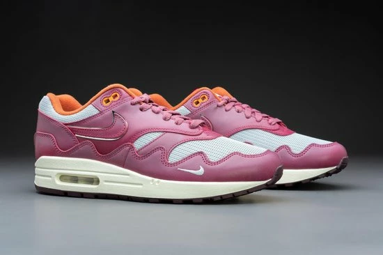 Nike Air Max 1 Patta Waves Rush Maroon (With Bracelet) DO9549-001 Maat 44.5 Metallic Silver;Rush Maroon 21 Nike Air Max 1 Patta Waves Rush Maroon (With Bracelet) DO9549-001 Maat 44.5 Metallic Silver;Rush Maroon - Afbeelding 19