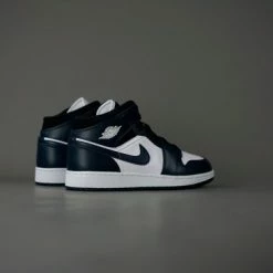 Nike Air Jordan 1 Mid Dark Teal (GS) -Dames-schoenen Verkoop 550x366 77