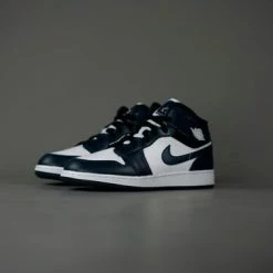 Nike Air Jordan 1 Mid Dark Teal (GS) -Dames-schoenen Verkoop 550x366 78