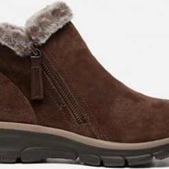 Skechers Easy Going High Zip Enkellaarsjes Bruin - Maat 40 -Dames-schoenen Verkoop 550x373 11
