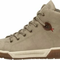 Rieker Dames Veterboot - N0730-64 Taupe - Maat 40