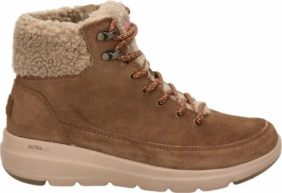 Skechers Go Walk Dames Veterboot - Cognac - Maat 37 3 Skechers Go Walk Dames Veterboot - Cognac - Maat 37