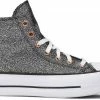 Converse Chuck Taylor All Star Lift Hi Hoge Sneakers - Leren Sneaker - Dames - Zilver - Maat 38 -Dames-schoenen Verkoop 550x382 8