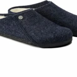 Birkenstock Zermatt Shearling Narrow Sloffen - Dark Blue - Maat 41 -Dames-schoenen Verkoop 550x394 6