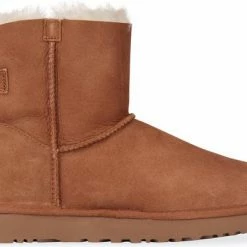 UGG Enkellaarsjes Dames / Laarzen / Damesschoenen - Suède - 1016501 - Cognac - Maat 37