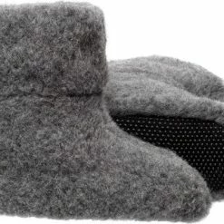 LuLu Wonen LuLu- Grijze Wollen Sloffen / Pantoffels Met Antislipzool - Maat 39 - Unisex -Dames-schoenen Verkoop 550x399 12