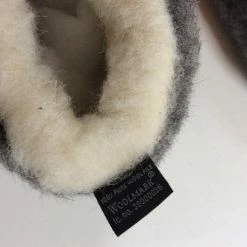 LuLu Wonen LuLu- Grijze Wollen Sloffen / Pantoffels Met Antislip Zool - Maat 42 - Enkelhoog - Dames En Heren -Dames-schoenen Verkoop 550x410 6