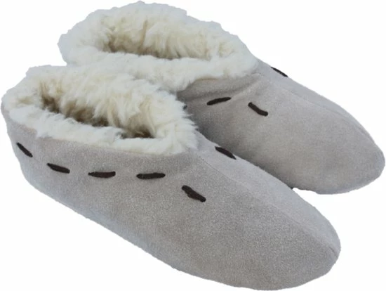 WoolWarmers - Spaanse Sloffen - Beige - Unisex - 100% Wol Maat 43 3 WoolWarmers - Spaanse Sloffen - Beige - Unisex - 100% Wol Maat 43