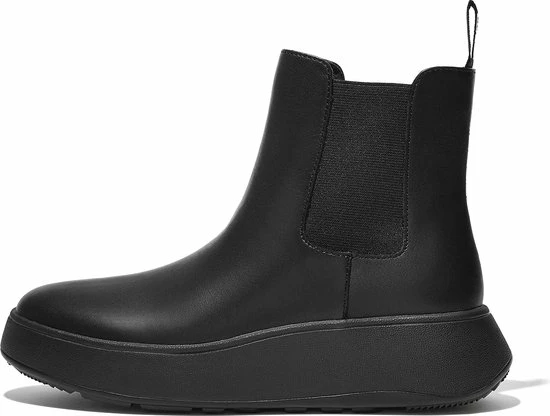 FitFlop F-Mode Leather Flatform Chelsea Boots ZWART - Maat 40 6 FitFlop F-Mode Leather Flatform Chelsea Boots ZWART - Maat 40 - Afbeelding 4
