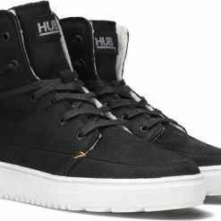 HUB Chess 3.0 Hoge Sneakers - Leren Sneaker - Dames - Zwart - Maat 41 -Dames-schoenen Verkoop 550x416 6