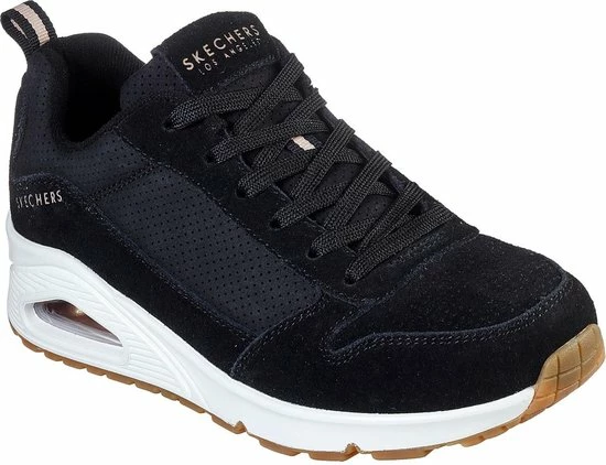 Skechers Uno-Two For The Show Dames Sneakers - Black - Maat 36 6 Skechers Uno-Two For The Show Dames Sneakers - Black - Maat 36 - Afbeelding 4