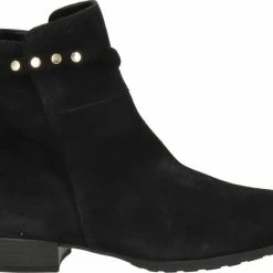 Gabor Enkellaarsjes Dames / Laarzen / Damesschoenen - Suède - 92.716.47 - Zwart - Maat 40