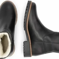 Travelin' Vartae - Stoere Leren Enkellaars - Dames - Wol Gevoerd - Zwart Leer - Maat 36 -Dames-schoenen Verkoop 550x426 9