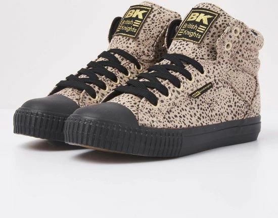 British Knights DEE Dames Sneakers Hoog - Beige Cheetah - Maat 39 3 British Knights DEE Dames Sneakers Hoog - Beige Cheetah - Maat 39