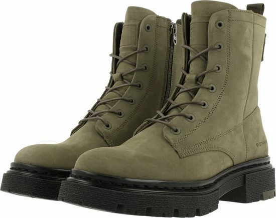G-Star RAW G-Star Kafey Dames Veterboot - Kaki - Maat 40 14 G-Star RAW G-Star Kafey Dames Veterboot - Kaki - Maat 40 - Afbeelding 12