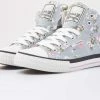 British Knights DEE Dames Sneakers Hoog - Babyblauwe Bloemen - Maat 38 -Dames-schoenen Verkoop 550x435 9