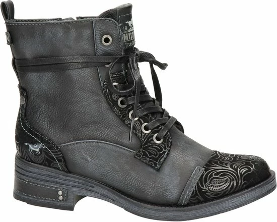 Mustang Dames Veterboot - Zwart - Maat 38 14 Mustang Dames Veterboot - Zwart - Maat 38 - Afbeelding 12