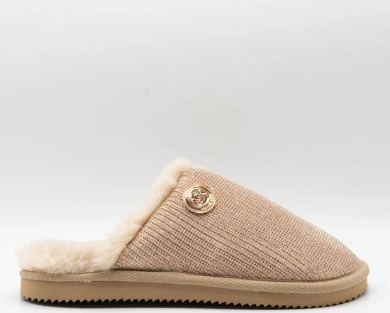 Michael Kors Janis Dames Pantoffels - Beige - Maat 38,5 3 Michael Kors Janis Dames Pantoffels - Beige - Maat 38,5