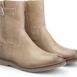 Travelin' Lannion Dames Leren Enkellaarzen - Schoenen Vrouwen - Taupe Leer - Maat 39 -Dames-schoenen Verkoop 550x454 1