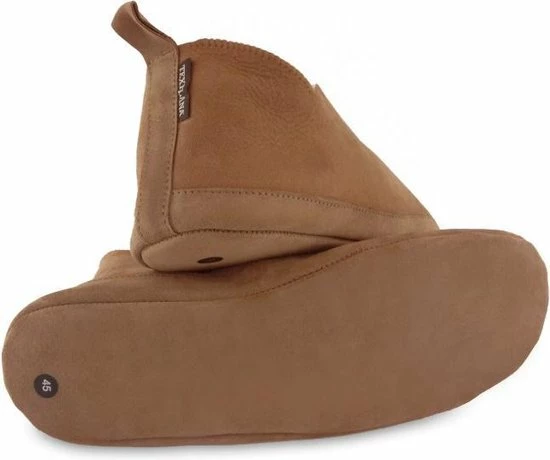 Texelana Sloffen En Pantoffels Voor Dames & Heren - Pantoffel Van Schapenvacht - Model Katja Cognac - Maat 38 6 Texelana Sloffen En Pantoffels Voor Dames & Heren - Pantoffel Van Schapenvacht - Model Katja Cognac - Maat 38 - Afbeelding 4