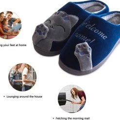 Geweo Home Sloffen - Open Sloffen - Kerstmis - Kerstfeest - Christmas Gift - Koraal Fleece Pantoffels Dames - Leuk Katje - Blauw - Maat 41/42 13 Geweo Home Sloffen - Open Sloffen - Kerstmis - Kerstfeest - Christmas Gift - Koraal Fleece Pantoffels Dames - Leuk Katje - Blauw - Maat 41/42 -Dames-schoenen Verkoop 550x464 1